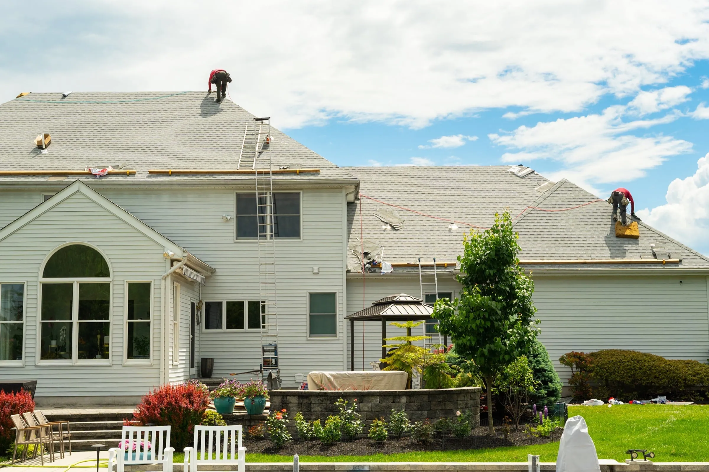 Roof replacement by American Roofing Pros near Alpine, NJ