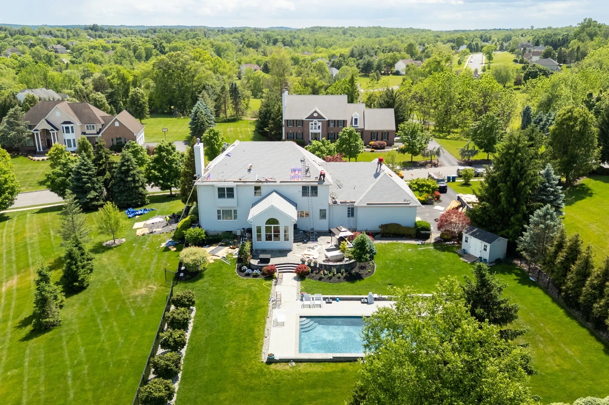 Roof replacement by American Roofing Pros near Summit, NJ