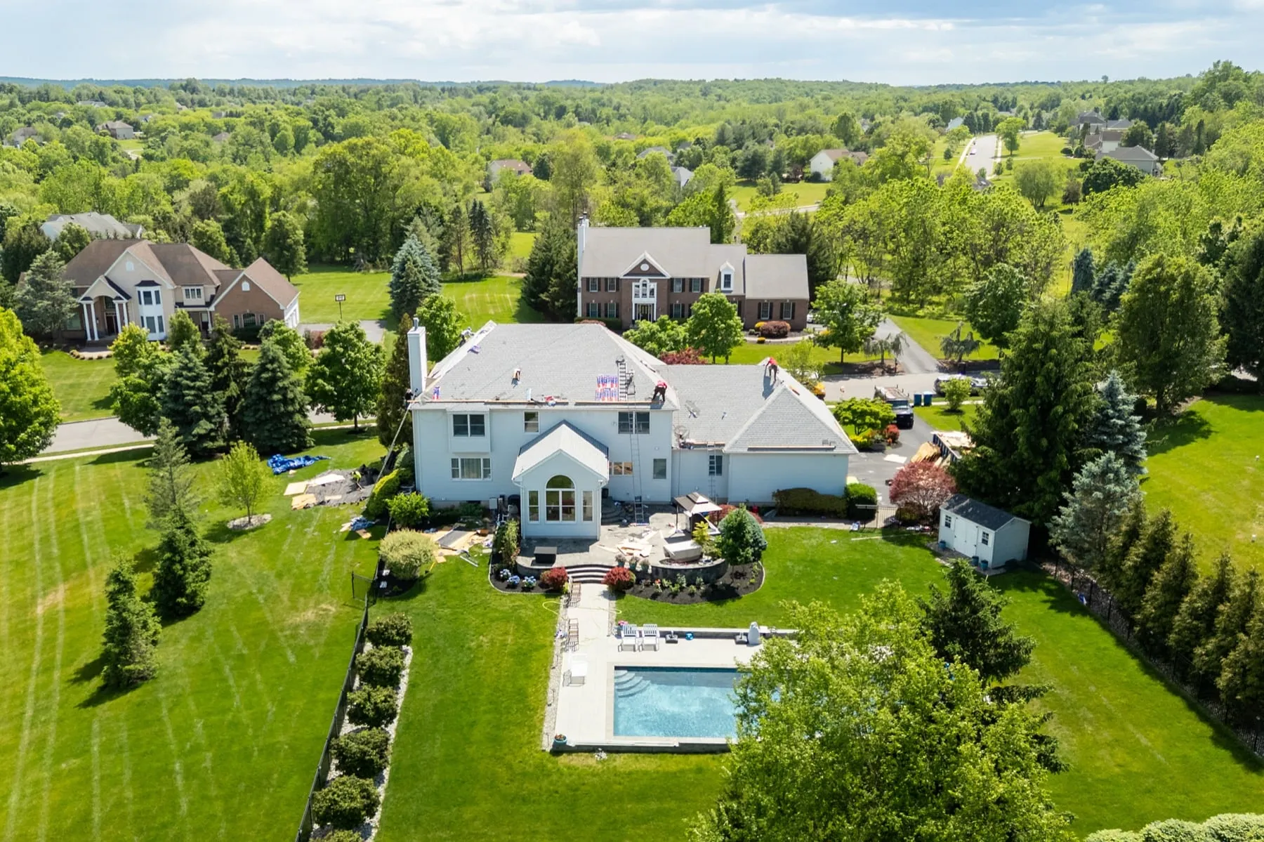 Roof replacement by American Roofing Pros near Cresskill, NJ