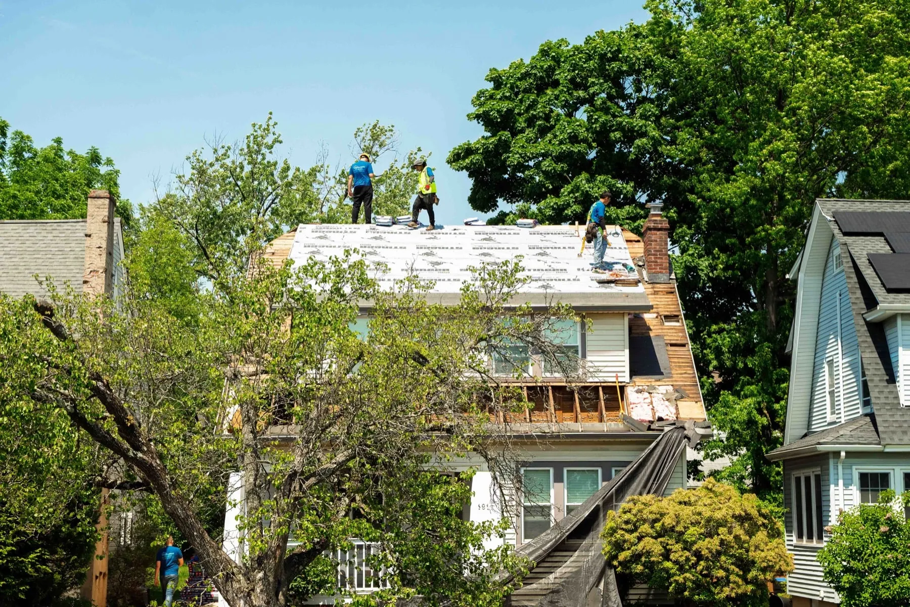 Roof replacement by American Roofing Pros near Middle, NJ