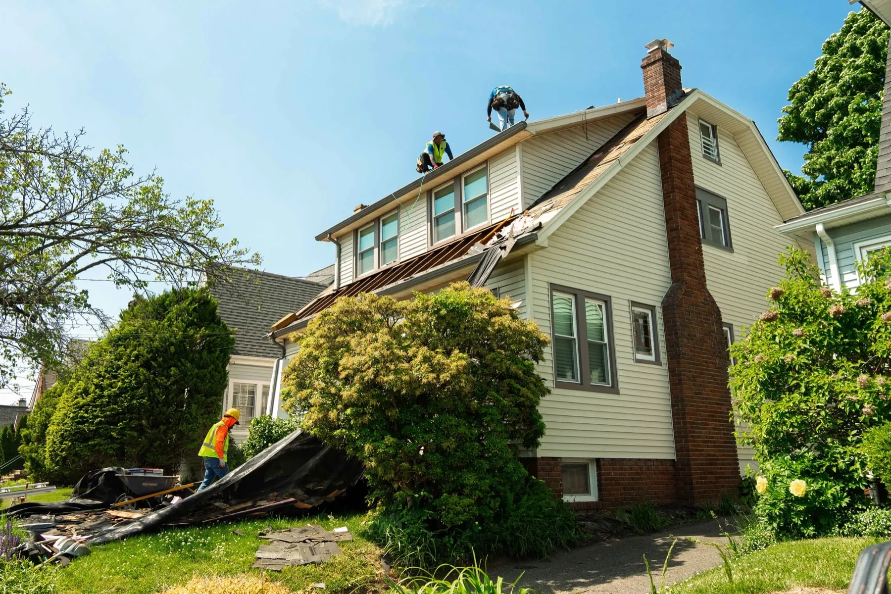 Roof replacement by American Roofing Pros near Hackensack, NJ