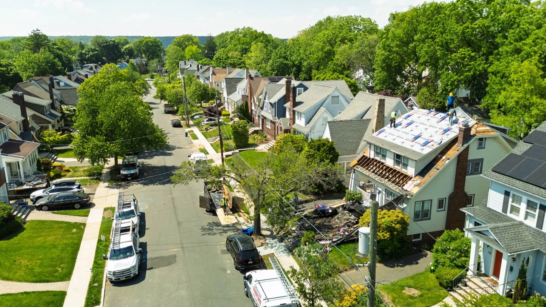 Roof replacement by American Roofing Pros near Alpha, NJ