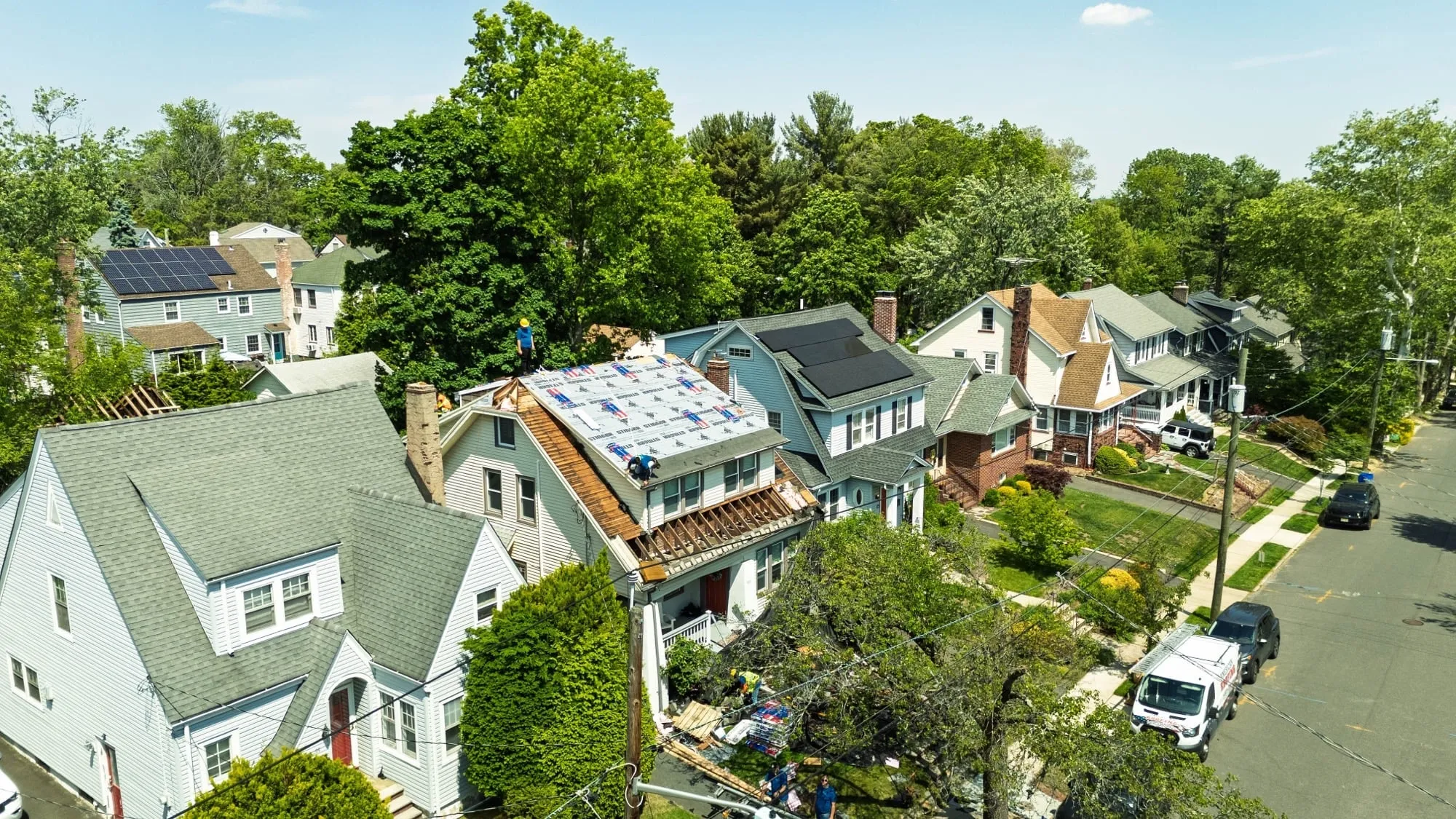 Roof replacement by American Roofing Pros near Edison, NJ