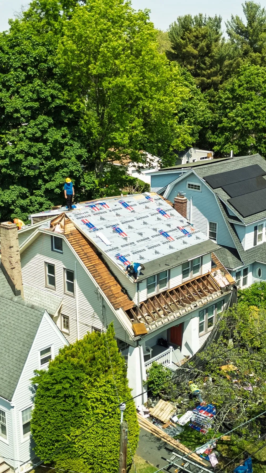 Underlayment stage by American Roofing Pros near Dover, NJ