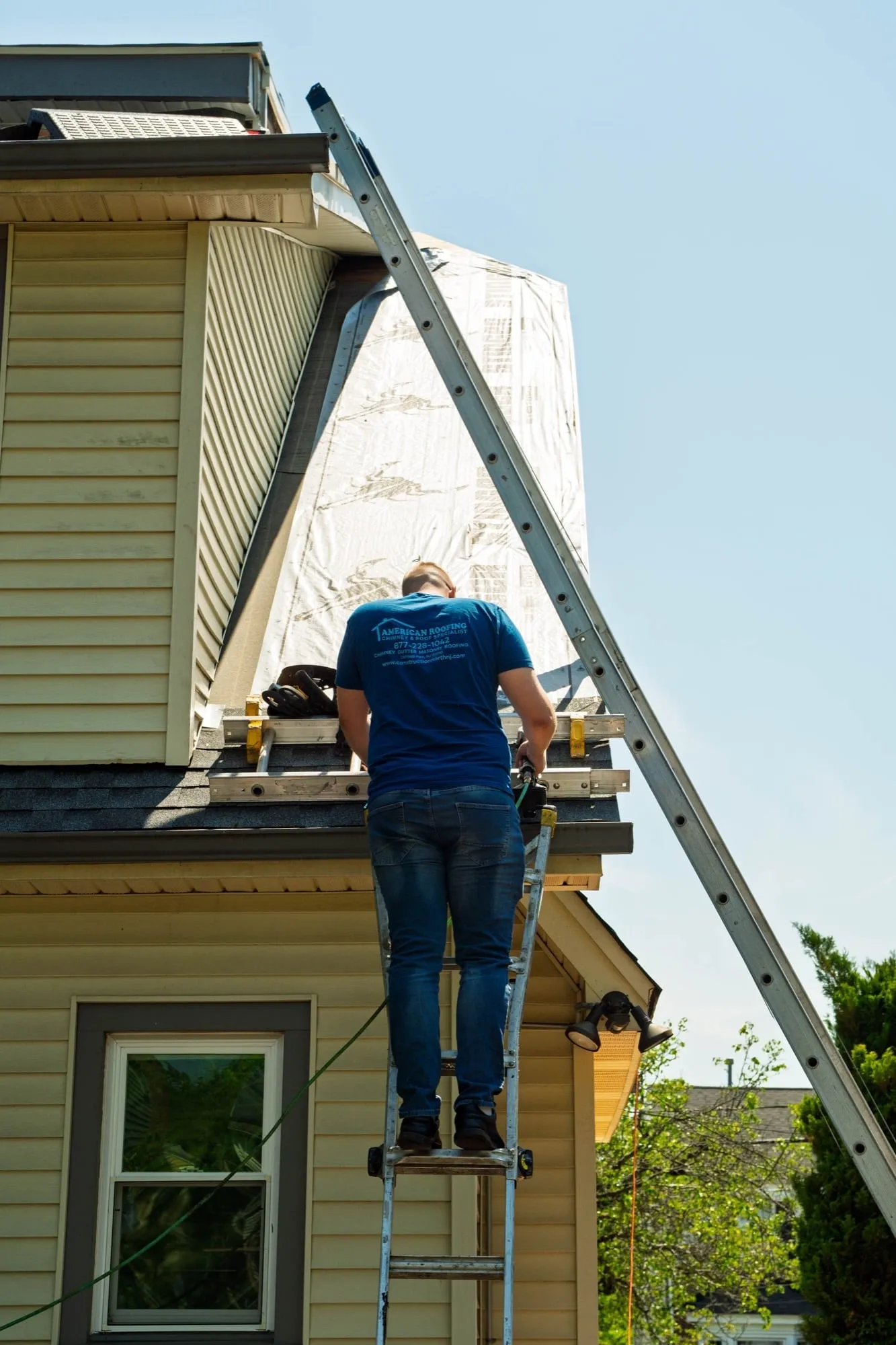 Roof repair by American Roofing Pros near Closter, NJ