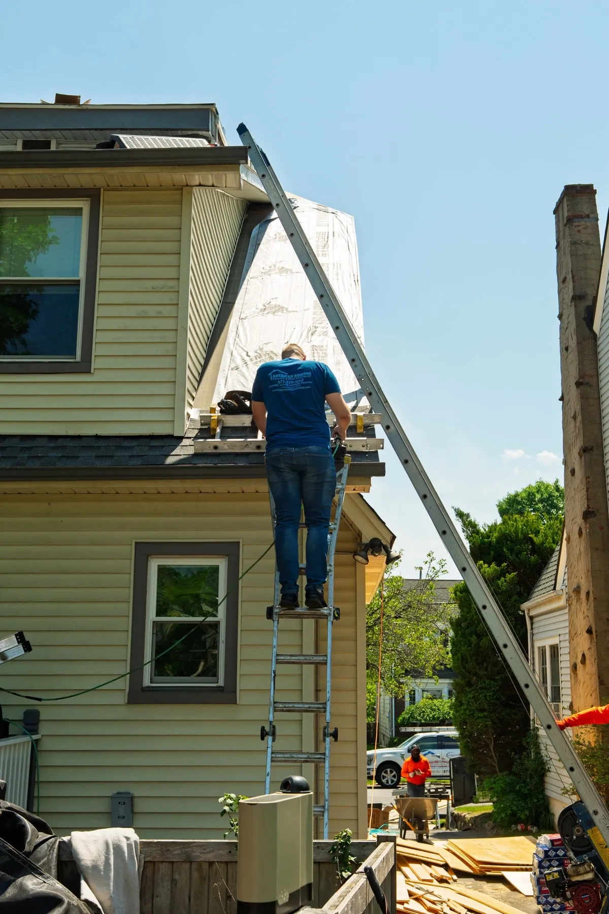 Roof repair by American Roofing Pros near Cresskill, NJ