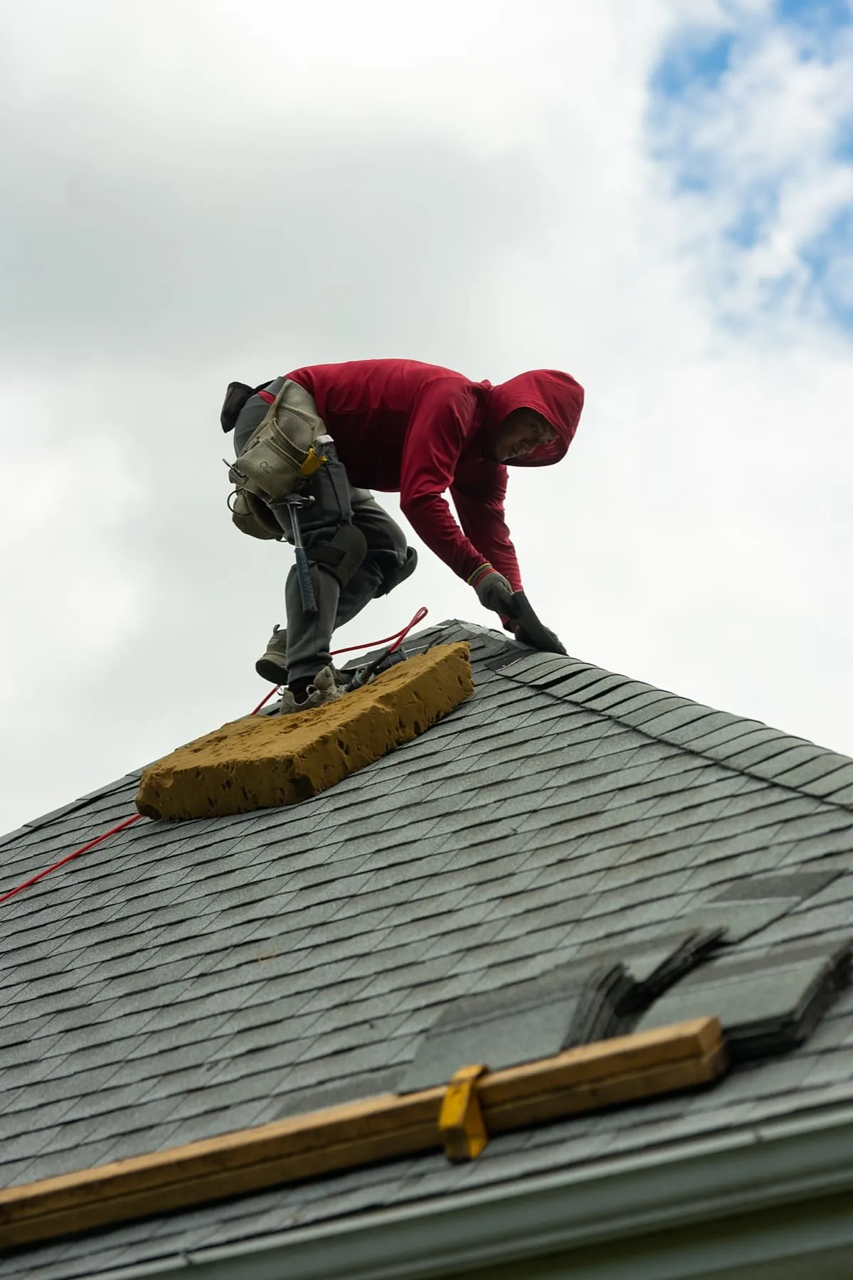 Roof repair by American Roofing Pros near Helmetta, NJ