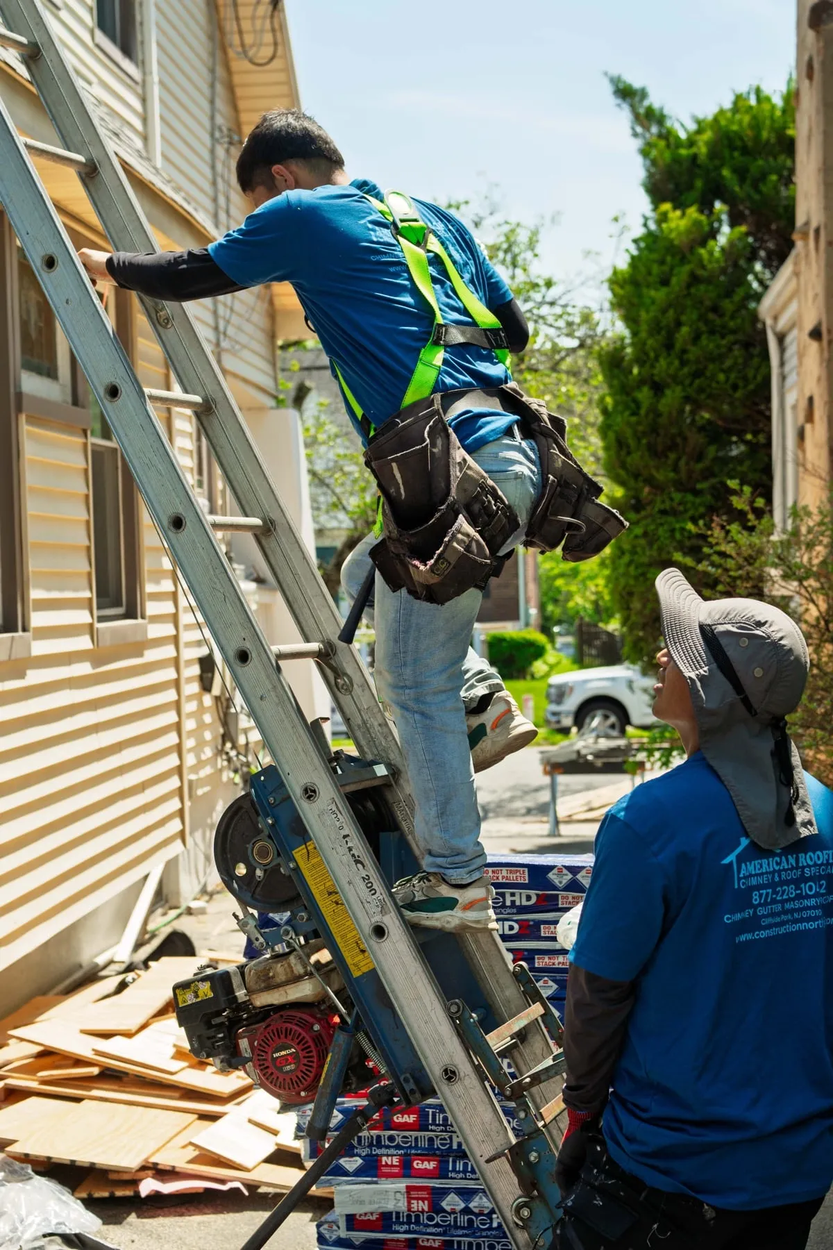 Roof inspection by American Roofing Pros near Cresskill, NJ