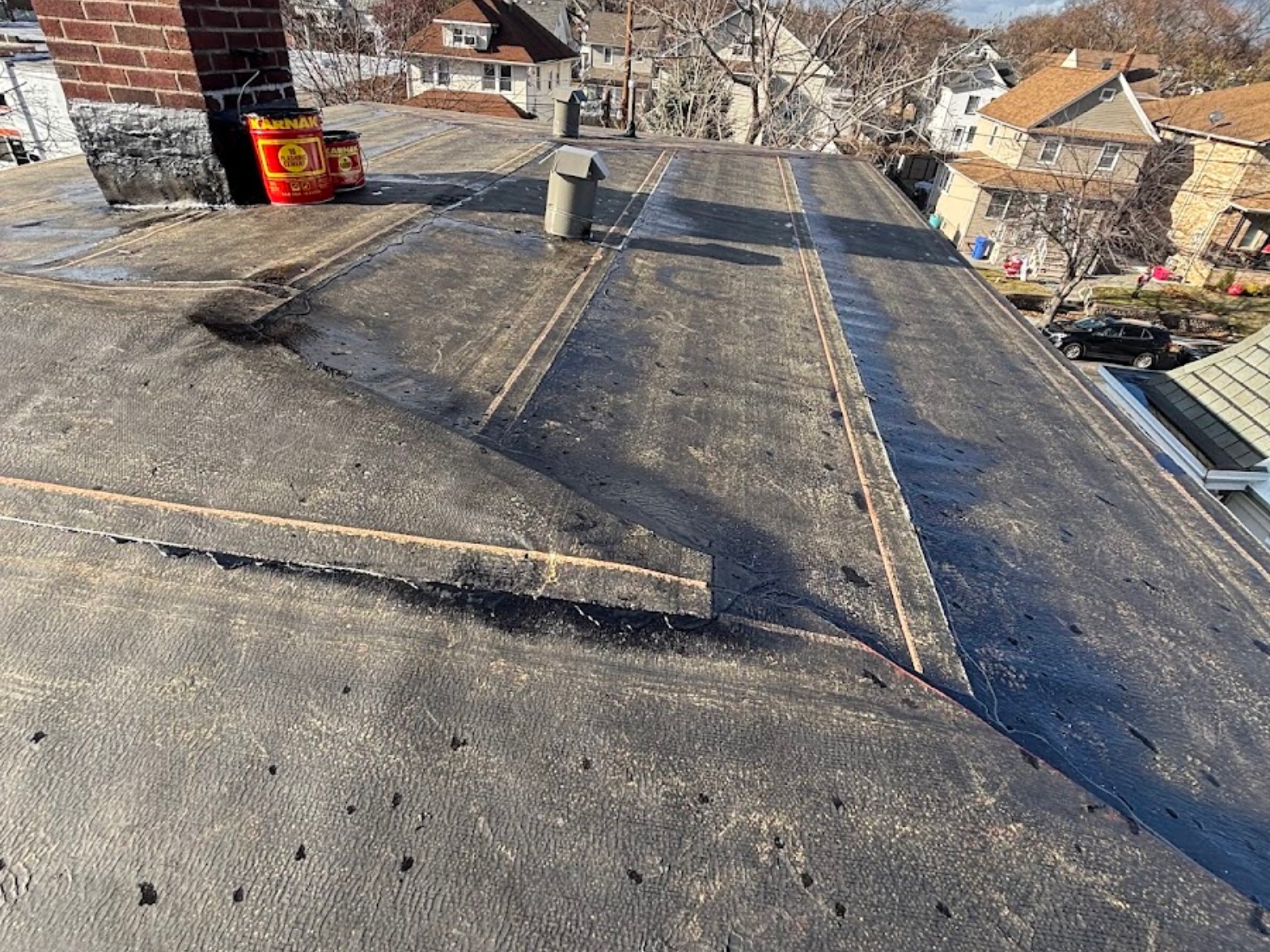 Professional Flat Roof Repair Project.jpg Roof Repair And Replacement